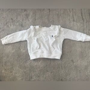 Polo Ralph Lauren Girls Ruffled Sweatshirt